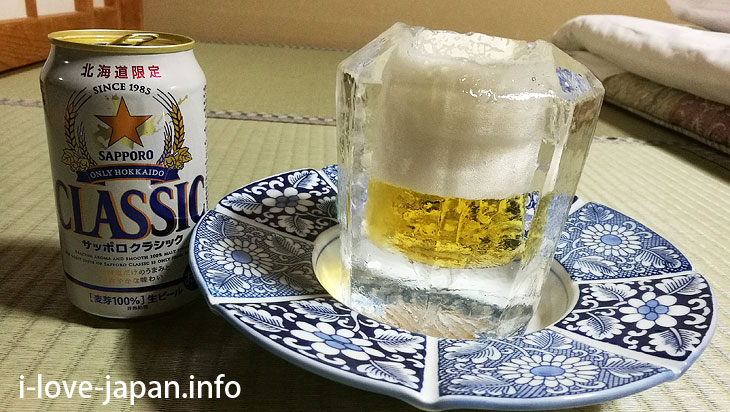 ice glass Lake Shikaribetsu Kotan/Hokkaido