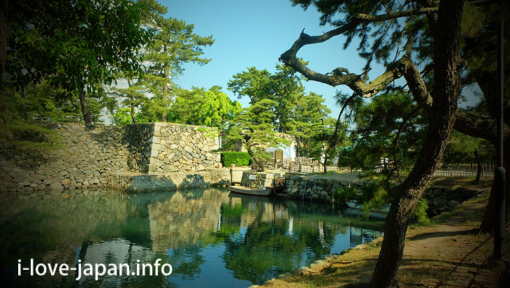 Historic site Takamatsu Castle Ruins / Tamami park＠Sightseeing Area naer Takamatsu station,Takamatsu port(Kagawa)