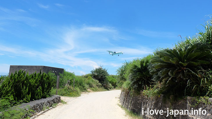White road (Coral road)in Yoron Island